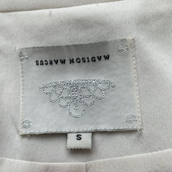 MADISON MARCUS SIZE SMALL IVORY SILK JACKET SIZE SM - Picture 10 of 12
